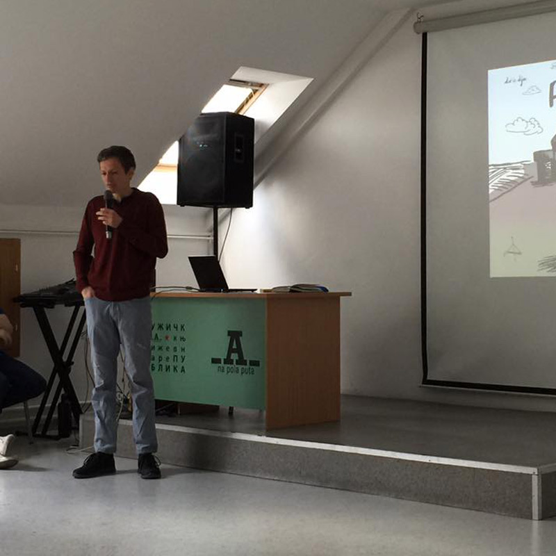 photo from the 14th International Literary Festival, Užice, showcasing Rat